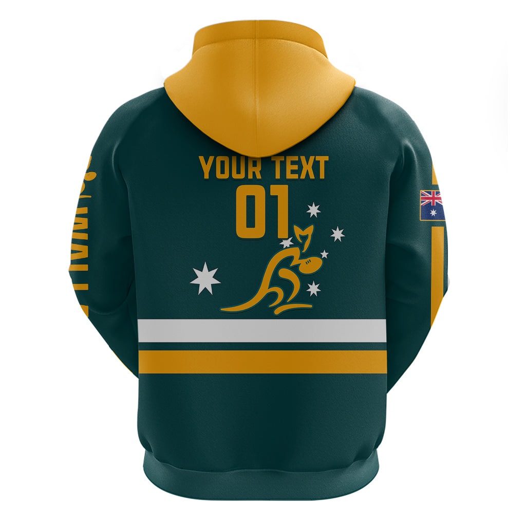 Custom Australia Rugby Hoodie Wallabies Go 2023 World Cup - Wonder Print Shop