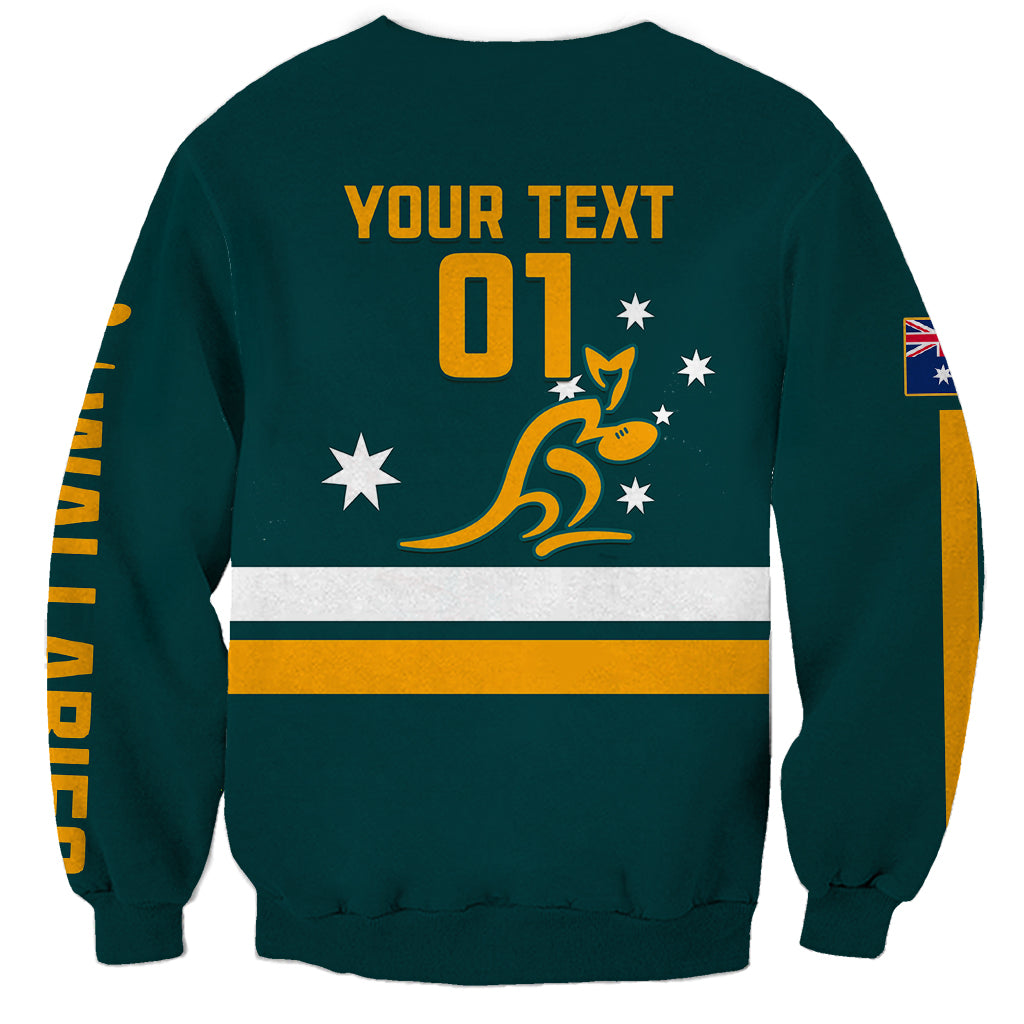 Custom Australia Rugby Sweatshirt Wallabies Go 2023 World Cup - Wonder Print Shop