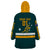 Custom Australia Rugby Wearable Blanket Hoodie Wallabies Go 2023 World Cup - Wonder Print Shop