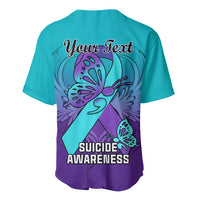 Personalised Stay Your Story is Not Over Suicide Prevention Baseball Jersey - Wonder Print Shop