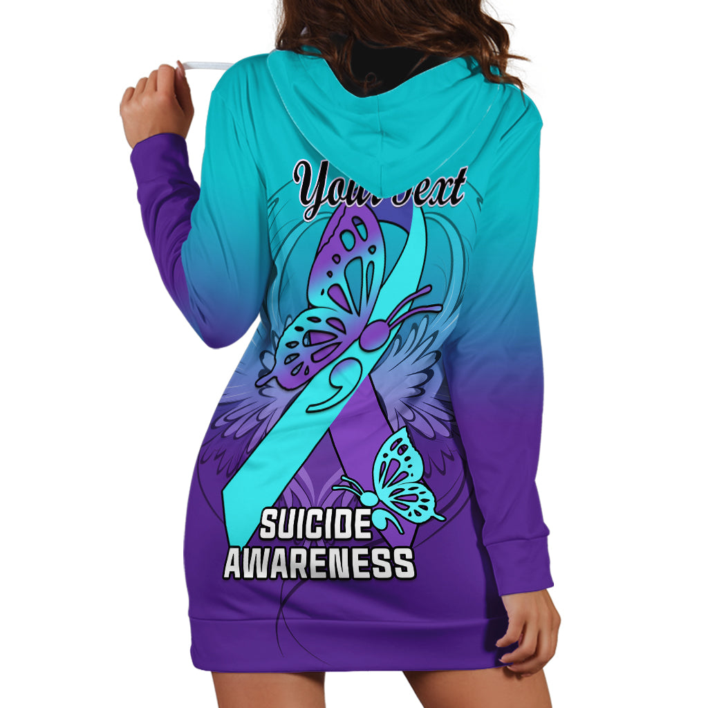Personalised Stay Your Story is Not Over Suicide Prevention Hoodie Dress - Wonder Print Shop