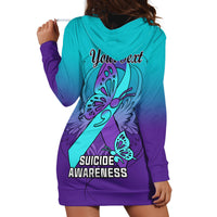 Personalised Stay Your Story is Not Over Suicide Prevention Hoodie Dress - Wonder Print Shop