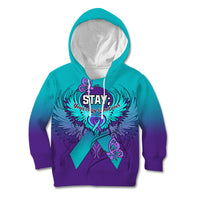 Personalised Stay Your Story is Not Over Suicide Prevention Kid Hoodie - Wonder Print Shop