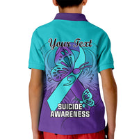 Personalised Stay Your Story is Not Over Suicide Prevention Kid Polo Shirt - Wonder Print Shop