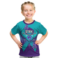 Personalised Stay Your Story is Not Over Suicide Prevention Kid T Shirt - Wonder Print Shop