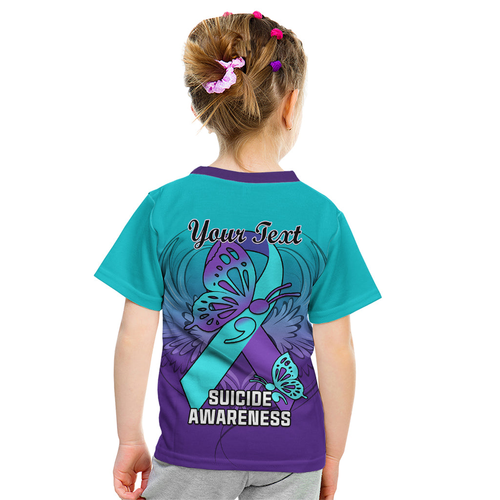 Personalised Stay Your Story is Not Over Suicide Prevention Kid T Shirt - Wonder Print Shop