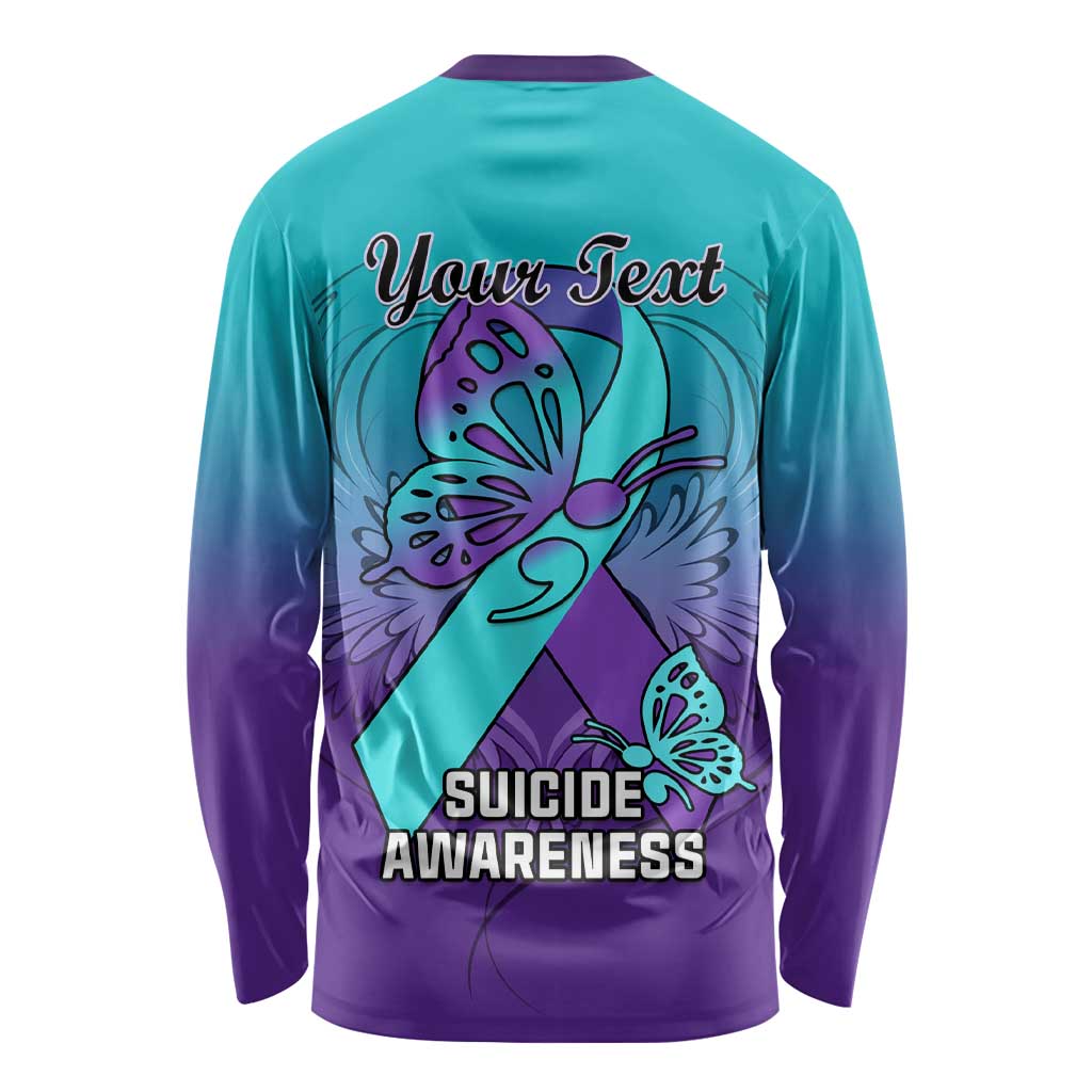 Personalised Stay Your Story is Not Over Suicide Prevention Long Sleeve Shirt LT01