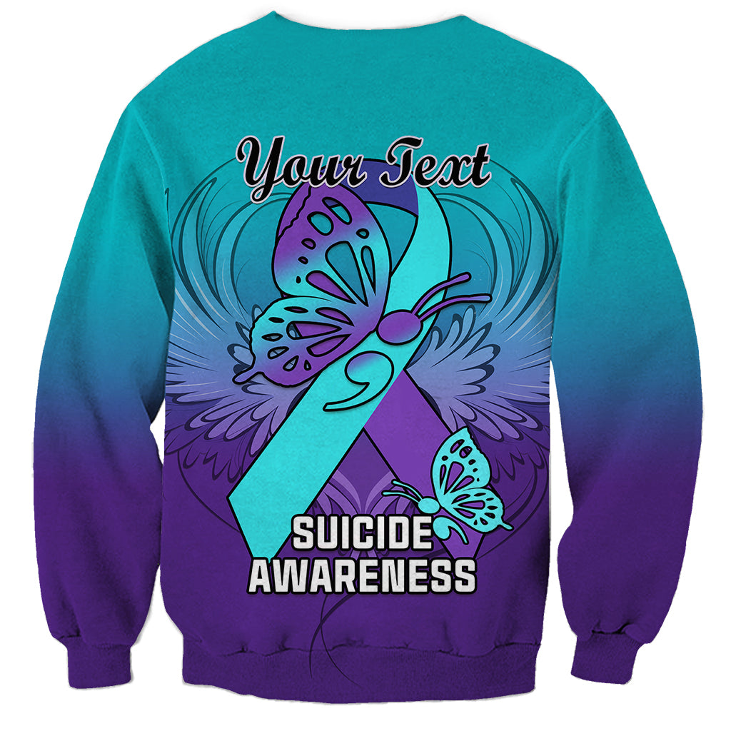 Personalised Stay Your Story is Not Over Suicide Prevention Sweatshirt - Wonder Print Shop