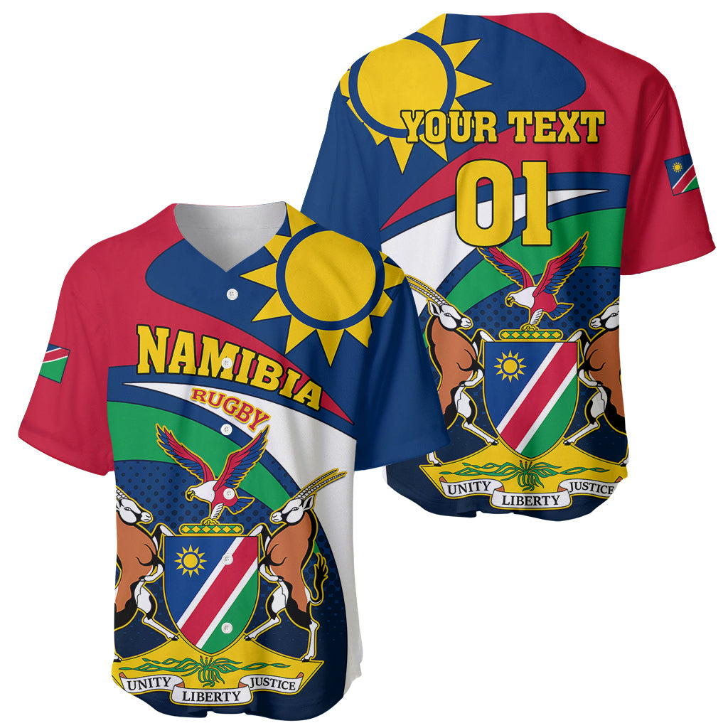 Custom Namibia Rugby Baseball Jersey Welwitschias Go 2023 World Cup - Wonder Print Shop