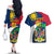 Custom Namibia Rugby Couples Matching Off The Shoulder Long Sleeve Dress and Hawaiian Shirt Welwitschias Go 2023 World Cup - Wonder Print Shop
