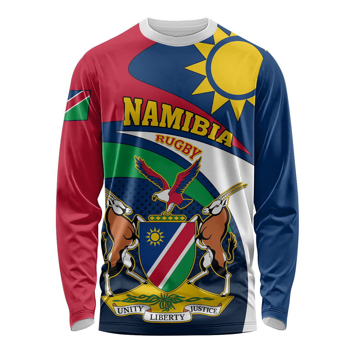 Custom Namibia Rugby Long Sleeve Shirt Welwitschias Go 2023 World Cup - Wonder Print Shop