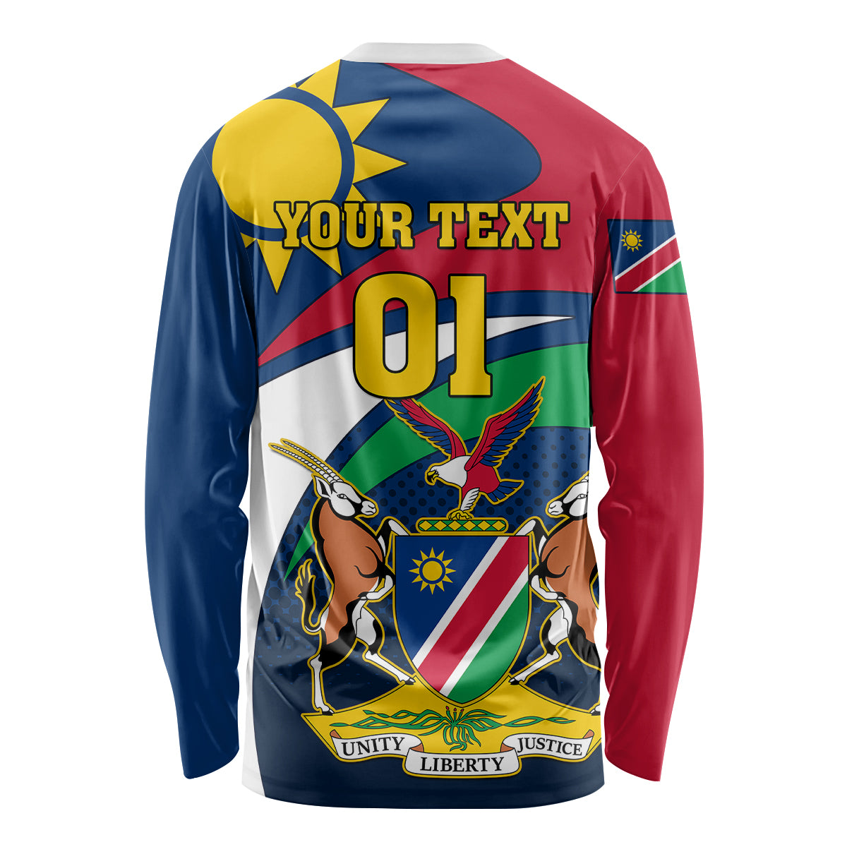 Custom Namibia Rugby Long Sleeve Shirt Welwitschias Go 2023 World Cup - Wonder Print Shop