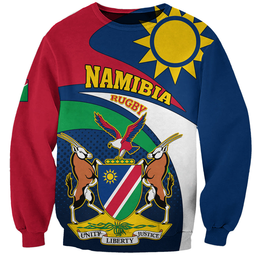 Custom Namibia Rugby Sweatshirt Welwitschias Go 2023 World Cup - Wonder Print Shop