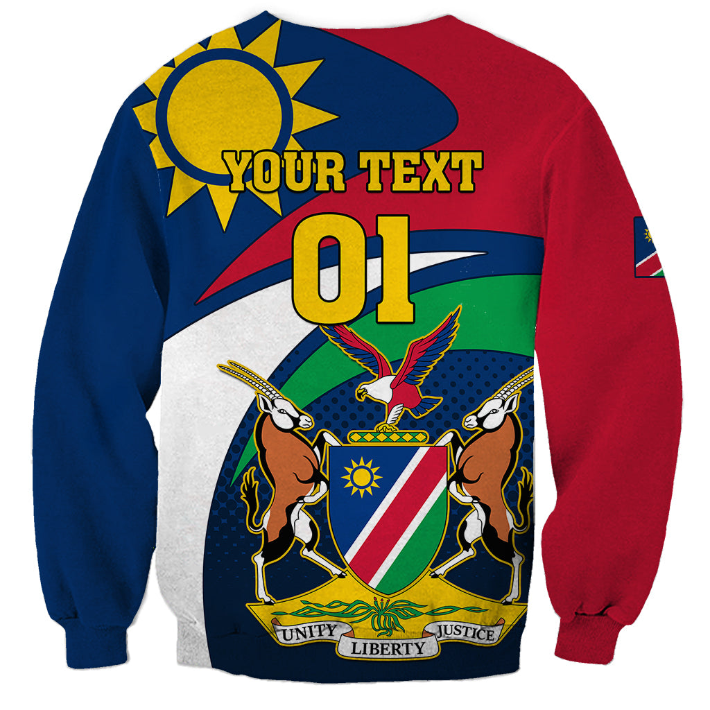 Custom Namibia Rugby Sweatshirt Welwitschias Go 2023 World Cup - Wonder Print Shop