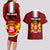 Georgia Rugby Couples Matching Long Sleeve Bodycon Dress and Hawaiian Shirt The Lelos Go 2023 World Cup - Wonder Print Shop