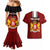 Georgia Rugby Couples Matching Mermaid Dress and Hawaiian Shirt The Lelos Go 2023 World Cup - Wonder Print Shop