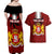 Georgia Rugby Couples Matching Off Shoulder Maxi Dress and Hawaiian Shirt The Lelos Go 2023 World Cup - Wonder Print Shop