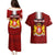Georgia Rugby Couples Matching Puletasi Dress and Hawaiian Shirt The Lelos Go 2023 World Cup - Wonder Print Shop