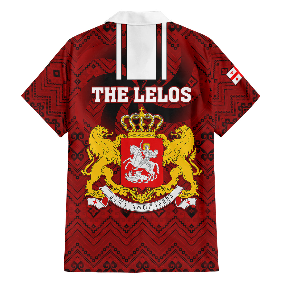 Georgia Rugby Family Matching Long Sleeve Bodycon Dress and Hawaiian Shirt The Lelos Go 2023 World Cup - Wonder Print Shop