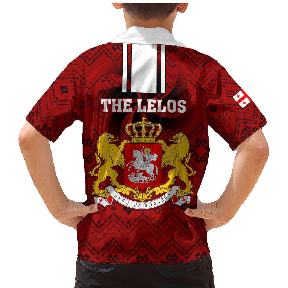 Georgia Rugby Family Matching Mermaid Dress and Hawaiian Shirt The Lelos Go 2023 World Cup - Wonder Print Shop