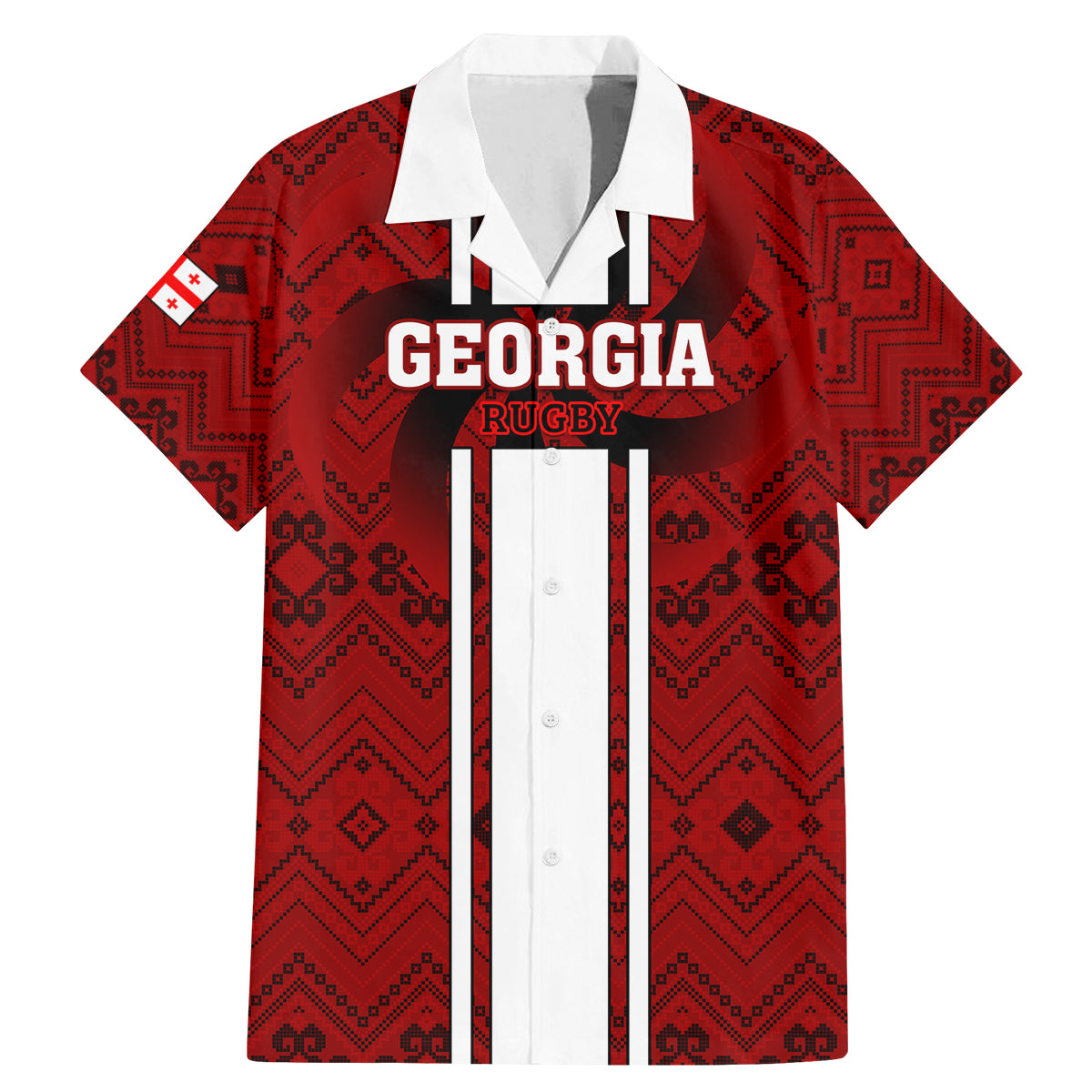 Georgia Rugby Family Matching Mermaid Dress and Hawaiian Shirt The Lelos Go 2023 World Cup - Wonder Print Shop