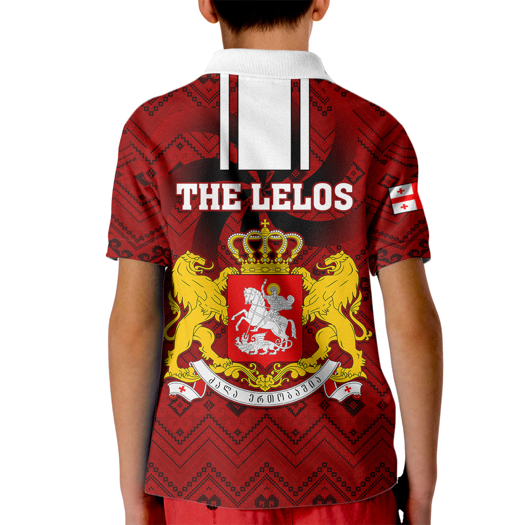 Georgia Rugby Kid Polo Shirt The Lelos Go 2023 World Cup - Wonder Print Shop