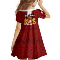 Georgia Rugby Kid Short Sleeve Dress The Lelos Go 2023 World Cup - Wonder Print Shop