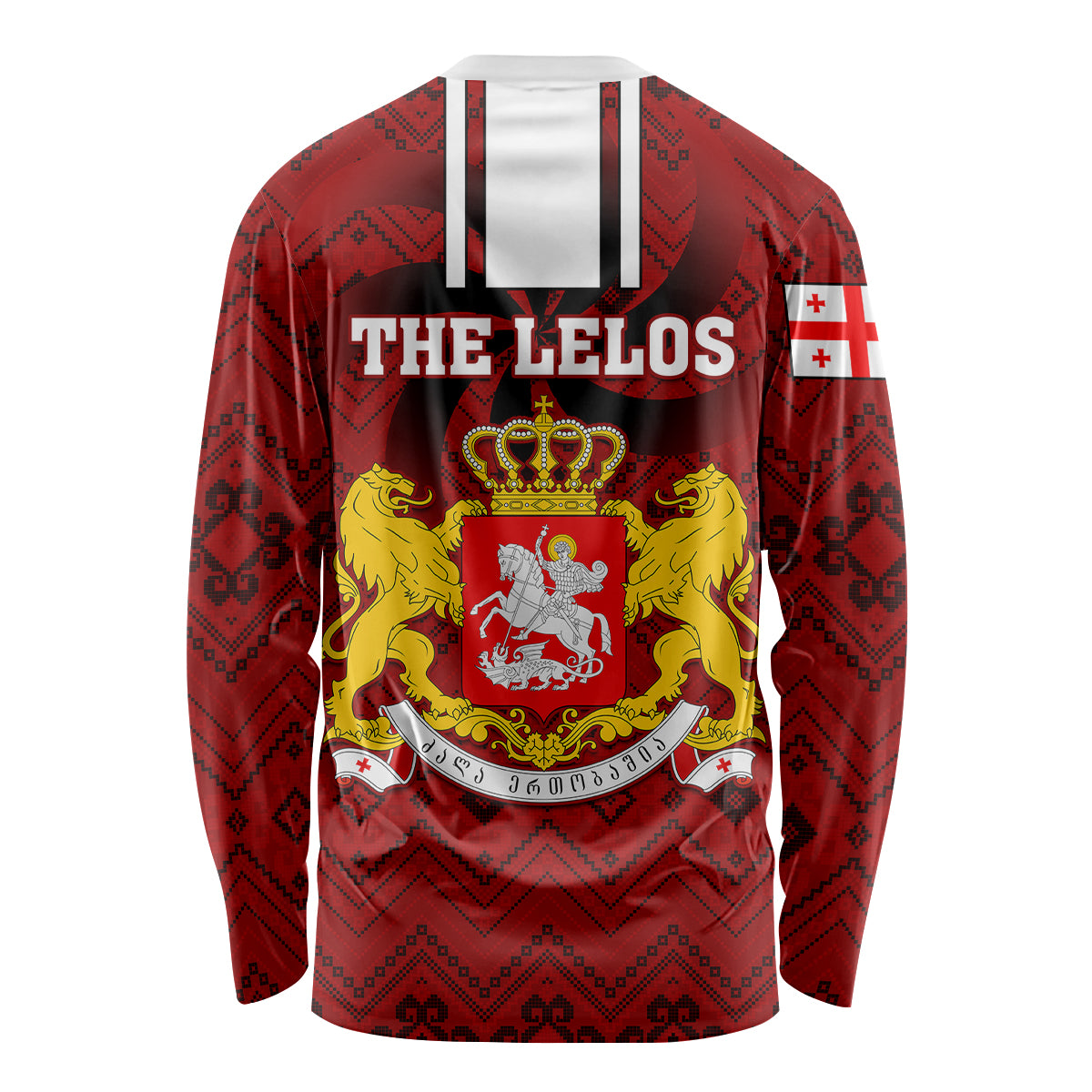 Georgia Rugby Long Sleeve Shirt The Lelos Go 2023 World Cup - Wonder Print Shop