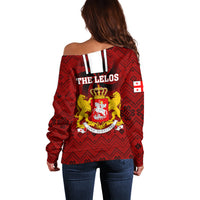 Georgia Rugby Off Shoulder Sweater The Lelos Go 2023 World Cup - Wonder Print Shop