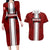 Custom Georgia Rugby Couples Matching Long Sleeve Bodycon Dress and Hawaiian Shirt The Lelos Go 2023 World Cup - Wonder Print Shop