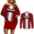 Custom Georgia Rugby Couples Matching Off Shoulder Short Dress and Long Sleeve Button Shirts The Lelos Go 2023 World Cup - Wonder Print Shop