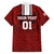 Custom Georgia Rugby Family Matching Off Shoulder Long Sleeve Dress and Hawaiian Shirt The Lelos Go 2023 World Cup - Wonder Print Shop