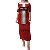 Custom Georgia Rugby Family Matching Puletasi Dress and Hawaiian Shirt The Lelos Go 2023 World Cup - Wonder Print Shop