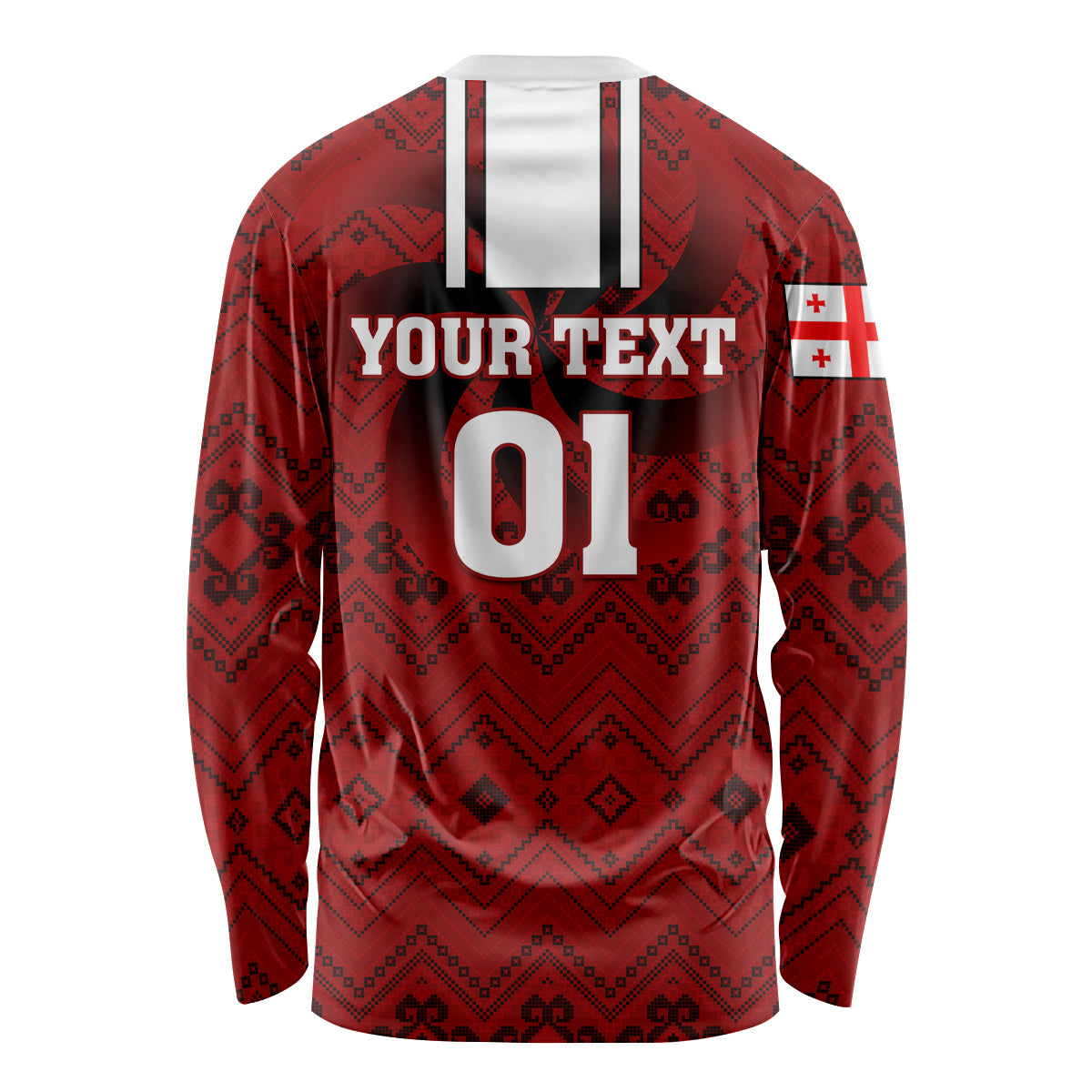Custom Georgia Rugby Long Sleeve Shirt The Lelos Go 2023 World Cup - Wonder Print Shop