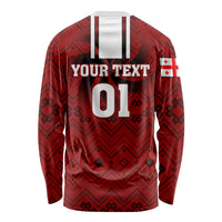 Custom Georgia Rugby Long Sleeve Shirt The Lelos Go 2023 World Cup - Wonder Print Shop