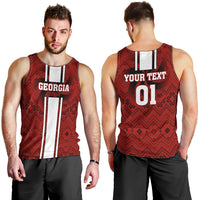 Custom Georgia Rugby Men Tank Top The Lelos Go 2023 World Cup - Wonder Print Shop
