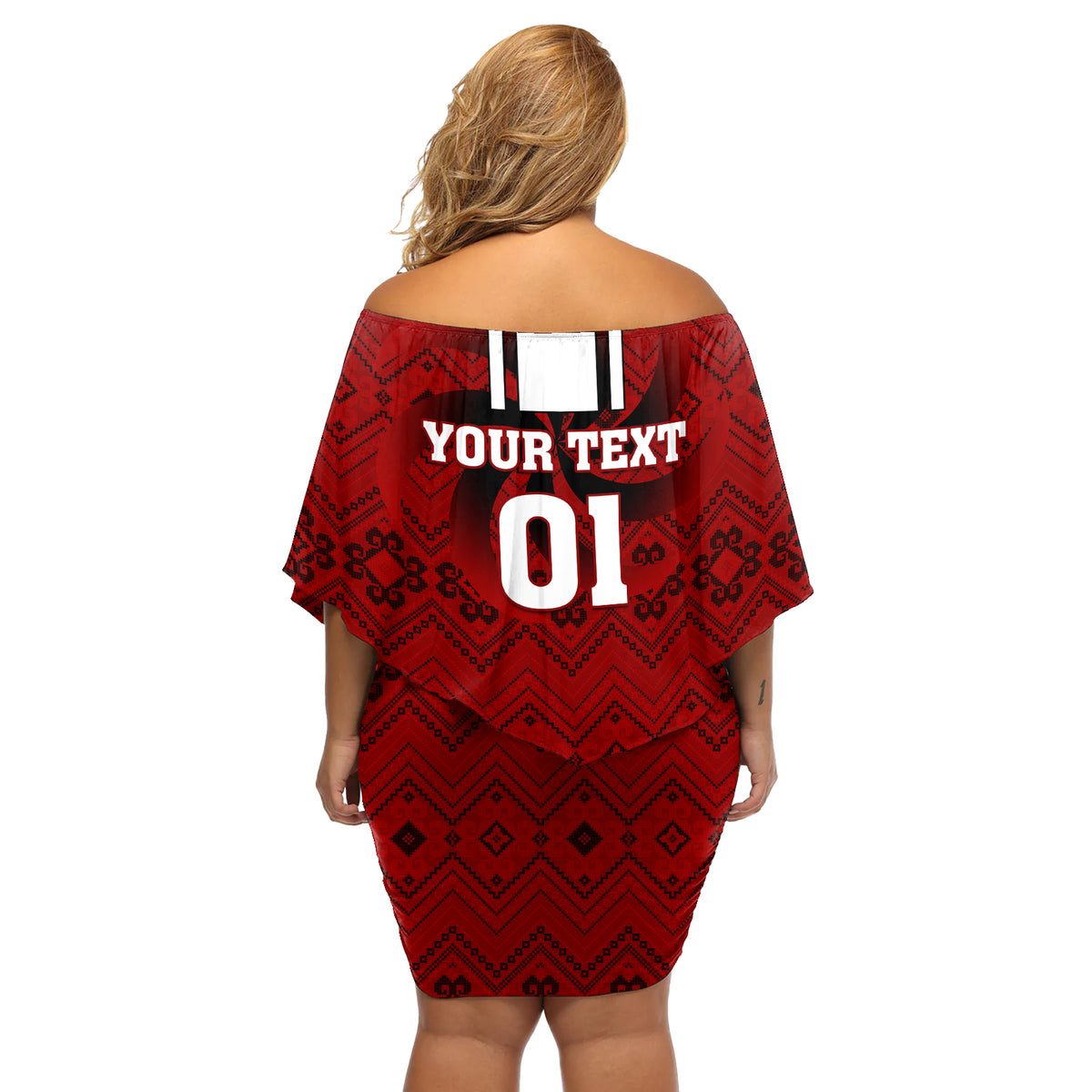 Custom Georgia Rugby Off Shoulder Short Dress The Lelos Go 2023 World Cup - Wonder Print Shop