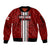 Custom Georgia Rugby Sleeve Zip Bomber Jacket The Lelos Go 2023 World Cup - Wonder Print Shop