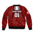 Custom Georgia Rugby Sleeve Zip Bomber Jacket The Lelos Go 2023 World Cup - Wonder Print Shop