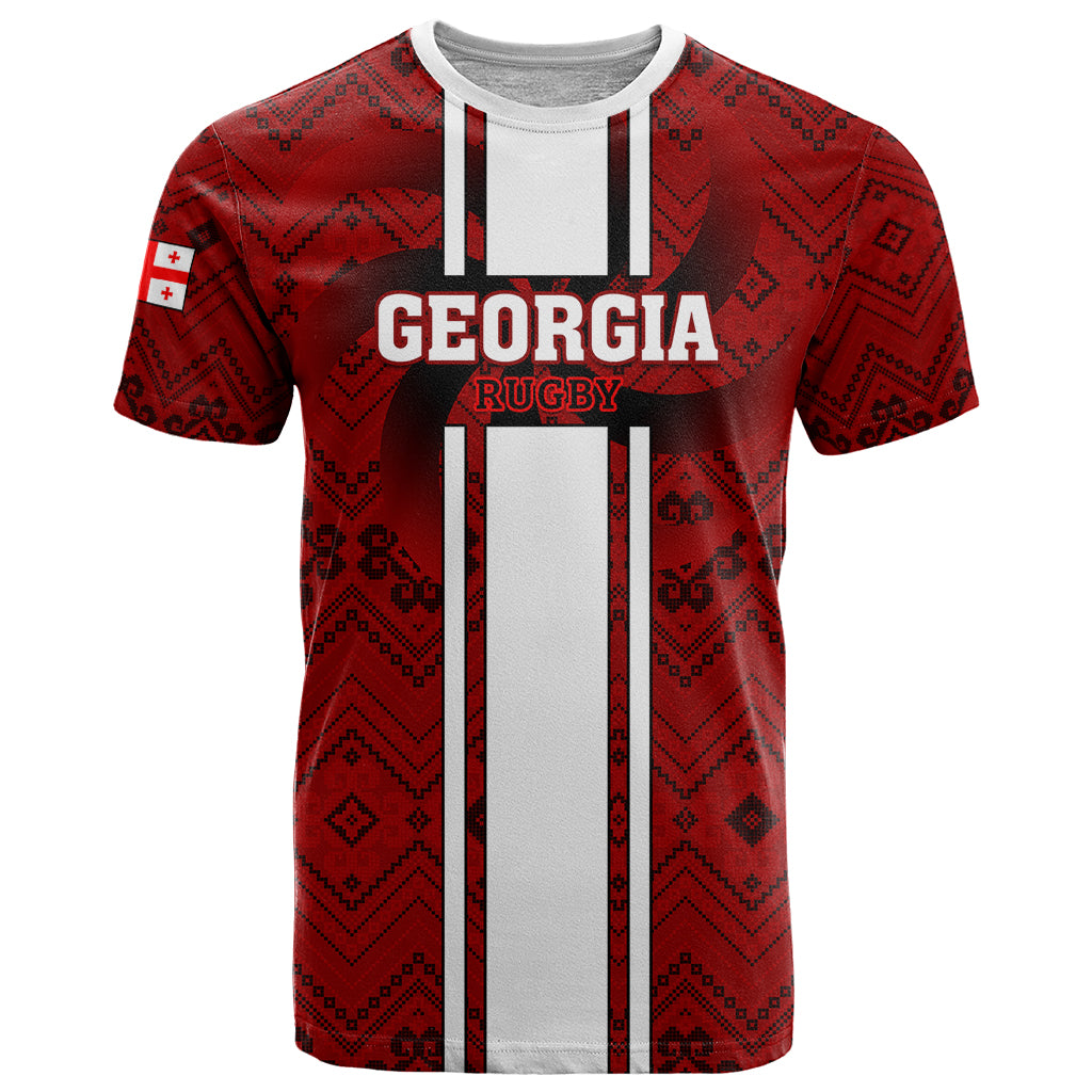 Custom Georgia Rugby T Shirt The Lelos Go 2023 World Cup - Wonder Print Shop