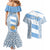 Custom Argentina Rugby Couples Matching Mermaid Dress and Hawaiian Shirt Los Pumas Go 2023 World Cup - Wonder Print Shop