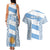 Custom Argentina Rugby Couples Matching Tank Maxi Dress and Hawaiian Shirt Los Pumas Go 2023 World Cup - Wonder Print Shop