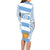 Custom Argentina Rugby Family Matching Long Sleeve Bodycon Dress and Hawaiian Shirt Los Pumas Go 2023 World Cup - Wonder Print Shop