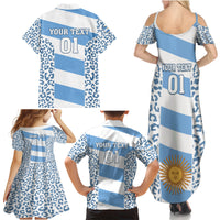 Custom Argentina Rugby Family Matching Summer Maxi Dress and Hawaiian Shirt Los Pumas Go 2023 World Cup - Wonder Print Shop