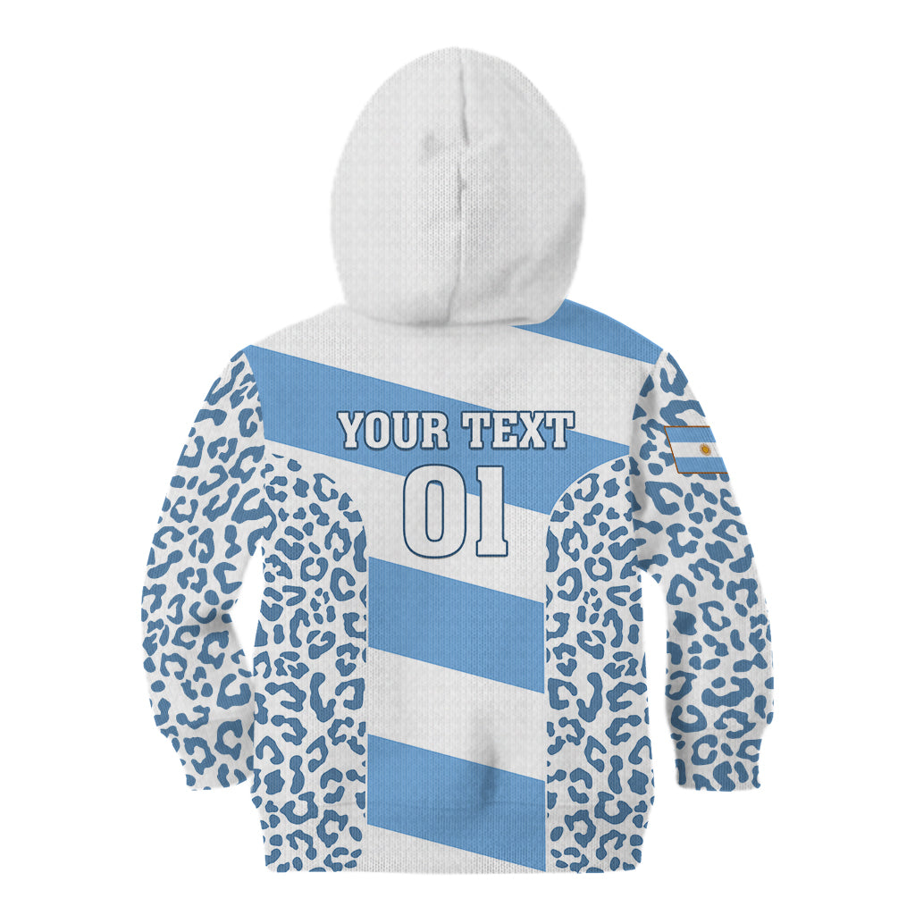 Custom Argentina Rugby Kid Hoodie Los Pumas Go 2023 World Cup - Wonder Print Shop