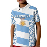 Custom Argentina Rugby Kid Polo Shirt Los Pumas Go 2023 World Cup - Wonder Print Shop
