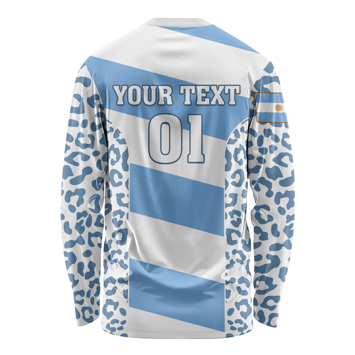 Custom Argentina Rugby Long Sleeve Shirt Los Pumas Go 2023 World Cup - Wonder Print Shop