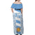 Custom Argentina Rugby Off Shoulder Maxi Dress Los Pumas Go 2023 World Cup - Wonder Print Shop