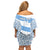 Custom Argentina Rugby Off Shoulder Short Dress Los Pumas Go 2023 World Cup - Wonder Print Shop