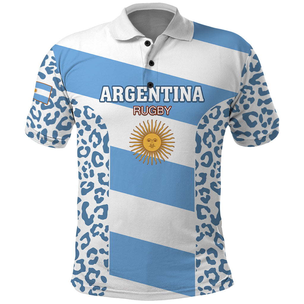 Custom Argentina Rugby Polo Shirt Los Pumas Go 2023 World Cup - Wonder Print Shop